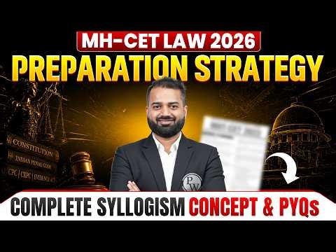 Syllogism Tricks for MH CET Law 2026 | Analytical Reasoning Shortcut | Line of Separation Method