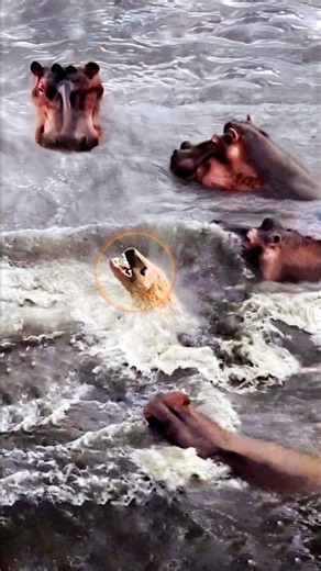 Why did hyena do that? The hippos are completely stunned