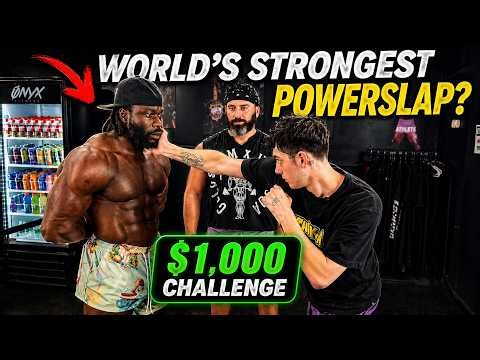 WORLD POWERSLAP CHAMP VS MY $1,000 LEG WORKOUT