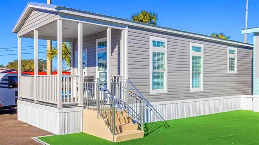 Inside a small and affordable mobile home