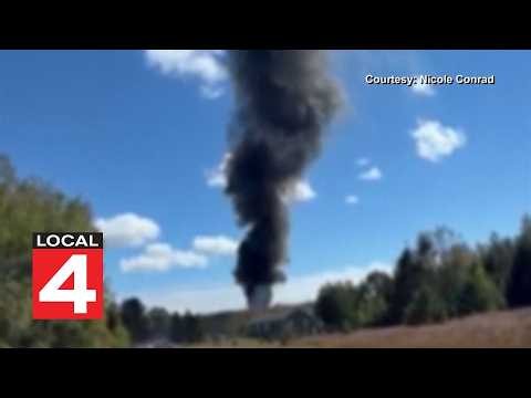 Evacuation order issued after plane crash in northern Michigan