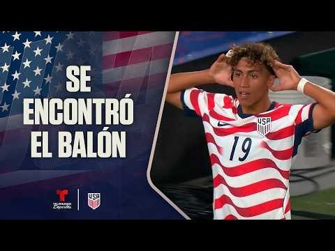 Gol de Julian Hall que recogió el rebote del portero - USA vs. México | USMNT | Telemundo Deportes