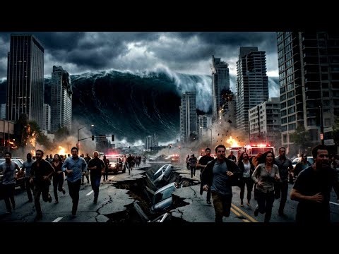 Simulation: 10.0 Magnitude Earthquake Tsunami [4K Realism]