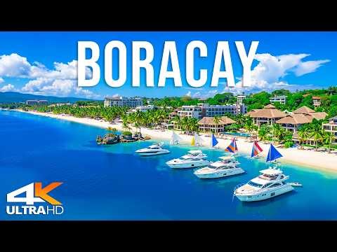 Boracay 4K Drone Footage | White Beach, Turquoise Waters & Tropical Island Paradise