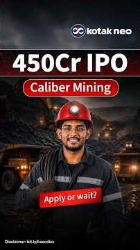 Caliber Mining & Logistic ipo analysis IPO Review 2026 | ₹450 Cr IPO Opens 17 - 21 July
