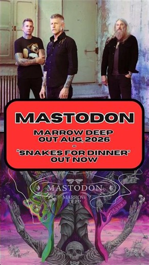 MASTODON Announce Marrow Deep for August 2026 #Shorts