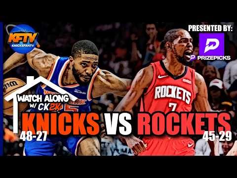 Knicks vs Rockets Play-By-Play Show - Live Watch Along - Knicks Fan TV