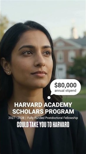 Harvard Academy Scholars Program 2027–2028 | Fully Funded Postdoctoral Fellowship at Harvard