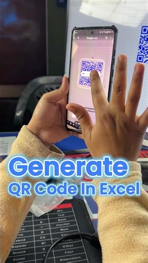 😎Generate QR Code in Excel 🔥Advance Excel Trick #shorts #excel #exceltutorial #qrcode #computer