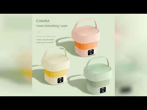 Overview: Smart Foldable Mini Small Washing Machine Multifunctional Portable Underwear Lazy Wash...