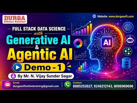 FULL STACK DATA SCIENCE with Generative AI & Agentic AI tutorials || by Mr. N. Vijay Sunder Sagar