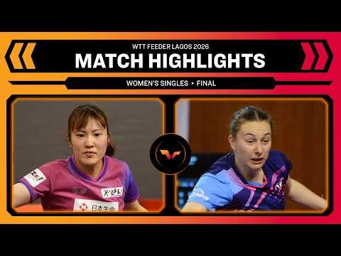 Asuka Sasao vs Natalia Bajor | WS Final | WTT Feeder Lagos 2026