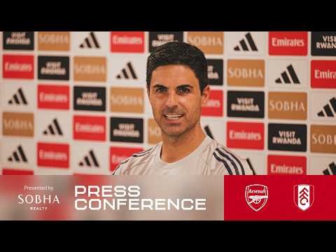 PRESS CONFERENCE | Mikel Arteta on Fulham | Updates on Timber & Havertz, the title race & more | EPL
