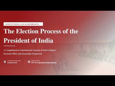 Election Process of the President of India | Article 54 & 55 Explained | Indian Polity | English
