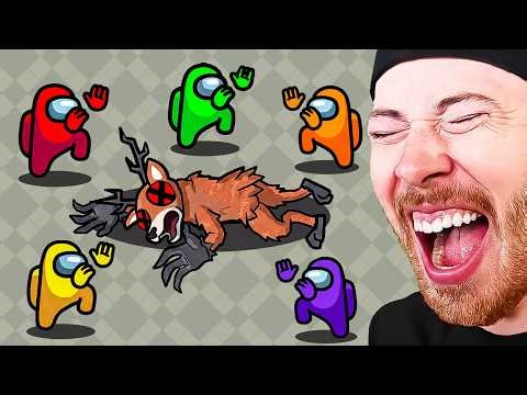 AMONG US VS 99 NIGHTS In The FOREST!