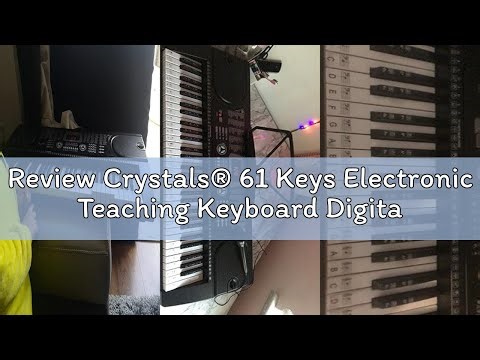 Review Crystals® 61 Keys Electronic Teaching Keyboard Digital Music Piano Instrument & Microphone -