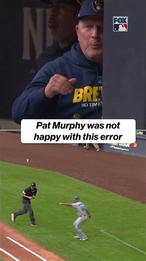 Pat Murphy was not too happy with this one... #mlb #dodgers #brewers