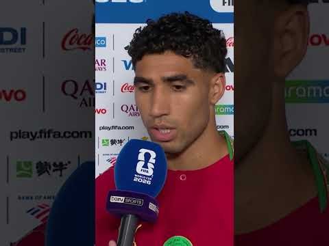 🥰🇲🇦 Hakimi's pride after Morocco's victory over Haiti!
