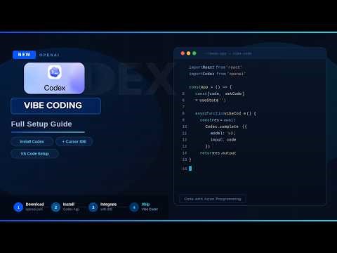 Getting Started with Codex (Full Setup + First Project Tutorial)