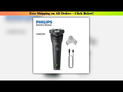 PHILIPS S1886/1887 Stand Up Electric Shaver USB Charge Stainless Steel PowerCut Blade Razor Triple