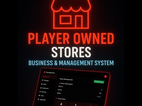 [QBCore] Player Owned Stores V2.5 - FiveM Script