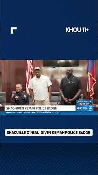 NBA legend Shaquille O’Neal given Kemah Police badge