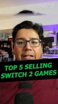 The TOP 5 Best-Selling Nintendo Switch 2 Games! 👀🎮 #nintendo #shorts