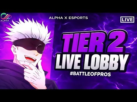 FREE FIRE- TIER 2 PAID SCRIMS || 6 PM PAID LOBBY || ALPHA X ESPORTS || #freefiremax #t2paid