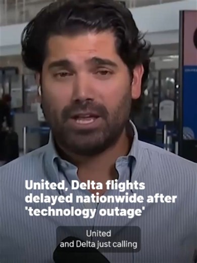 United and Delta flights faced delays nationwide after a technology outage disrupted airline operations. #Delta #Travel #FlightDelays #Airlines'