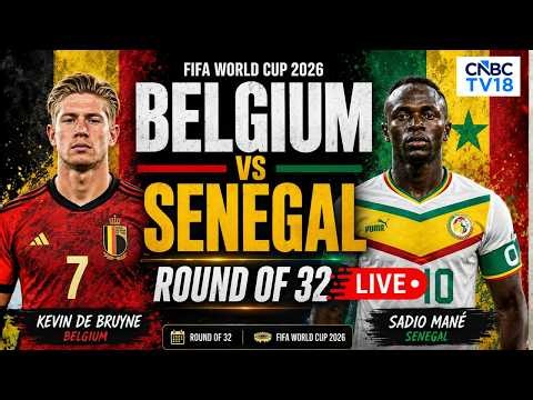 🔴 FIFA World Cup LIVE: Belgium vs Senegal | De Bruyne vs Mané | Football Match | Round Of 32 | N18G