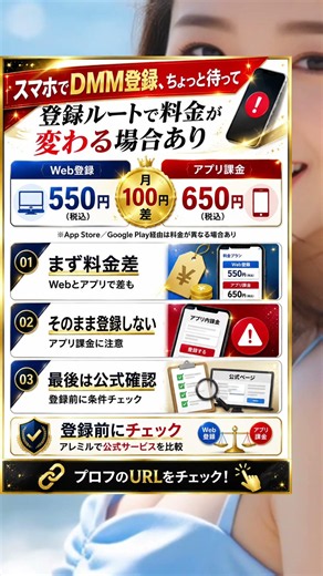 DMM TV・DMMプレミアムはWeb登録とアプリ課金で料金が違う？#動画配信サービス #VOD #DMMTV