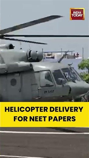 NEET Re-Test Papers Delivered by Air Force Helicopter Amid Tight Security | NEET-UG 2026 | MP