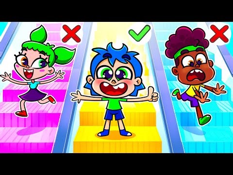 🛗🎶 Escalator Safety Song | Fun Kids Songs and Nursery Rhymes