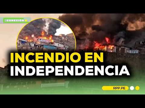 Incendio en Independencia: bomberos trabajan para controlar emergencia de código 2 | CONEXIÓN