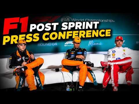 LIVE: F1 Qualifying Press Conference - Miami GP | Kimi Antonelli, Max Verstappen, Charles Leclerc