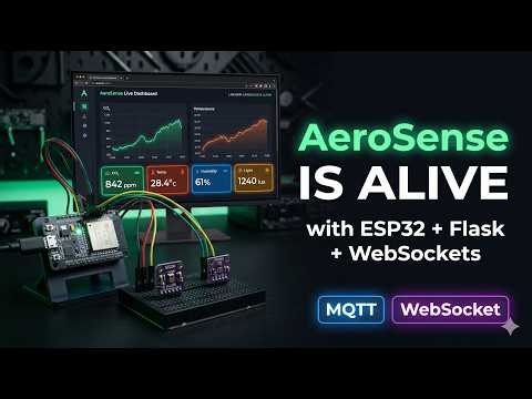 Build a Real-Time IoT Air Quality Monitor | ESP32, MQTT, Python Flask & MySQL