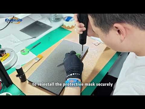 How to Repair Indoor and Outdoor LED Module | EagerLED LED Display Screen Installation Guide