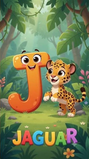 Learn Alphabet J | J is for Jaguar | Fun ABC Learning for Kids #abc #colorfulletters #abcs #jaguar