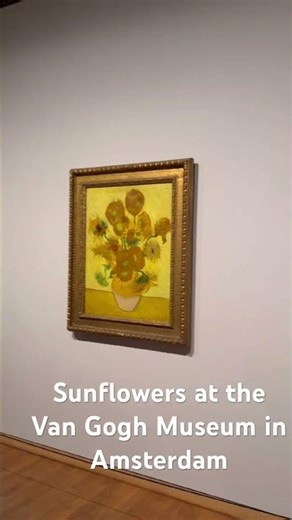 Experience the Sunflowers art by Vincent Van Gogh at the Van Gogh Museum in Amsterdam