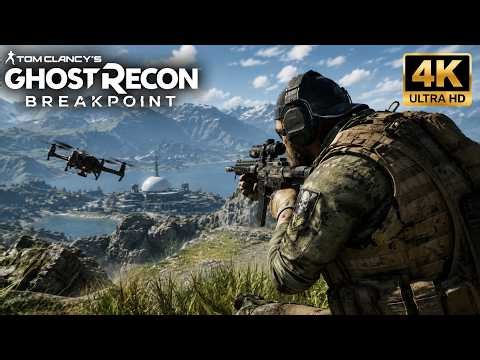 Ghost Recon Breakpoint First Mission Gameplay | Helicopter Crash Survival [4K 60FPS]