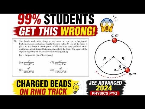 99% Students Get This Wrong 😱 Charged Beads on Ring Trick | JEE Advanced 2024 Physics PYQ