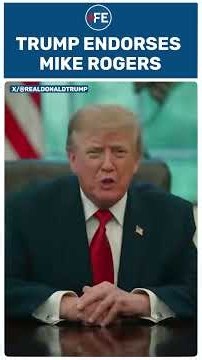 ‘He’ll NEVER Let You Down!’ | Trump ENDORSES Rogers, ATTACKS El-Sayed | #shorts