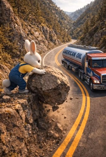 The Rabbit Who Saved the American Oil Truck#AmericanOil #ShortFilm#EmotionalStory#UnexpectedHero