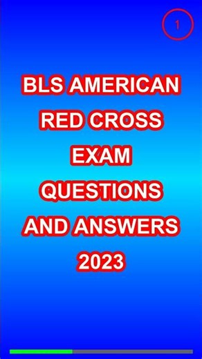Bls American Red Cross Exam Questions And Answers