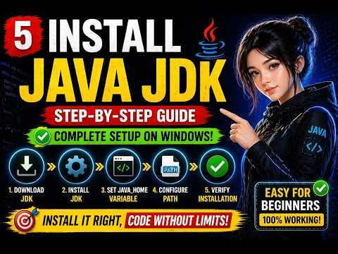 Install Java JDK Step-by-Step 🔥 | Setup Java (Beginner Guide)