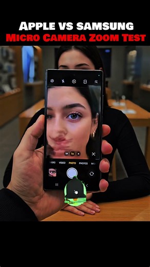 Apple vs Samsung Micro Camera Zoom Test 😳🔬 One Camera Is INSANE! 🔥 #shorts #viralvideo