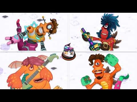 bbli$zard Island Wave 4 - All Monster Sounds & Animations (My Singing Monsters)