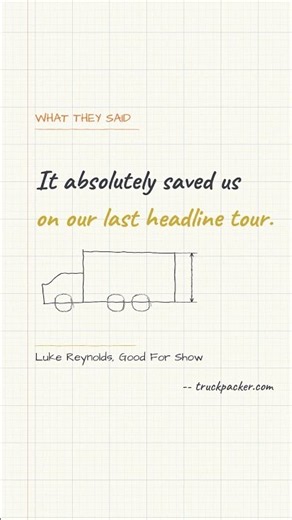 How a headline tour got saved by a truck pack (Max McNown)