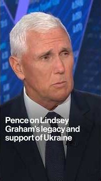 Pence on Lindsey Graham’s legacy and support of Ukraine #shorts #politics #lindseygraham #ukraine