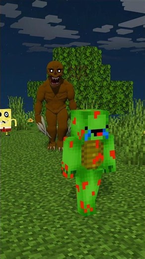 VERITY MONSTER ATTACKS JJ & MIKEY?! 😱👹 | CAN THEY ESCAPE? 🏃‍♂️🔥 | MAIZEN #shorts